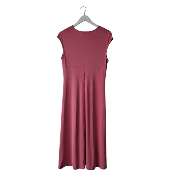 Talbots A-Line Dress Sleeveless Empire Waist A-Line Midi Pink Womens Size 12 - Picture 2 of 10